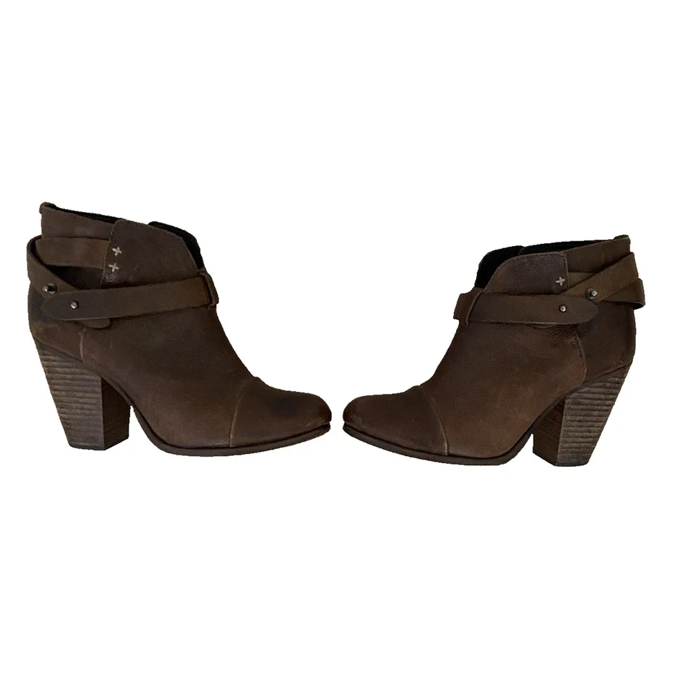 Rag‎ & Bone Harrow Ankle Western Boots Brown Boot EU 37 Boho Festival